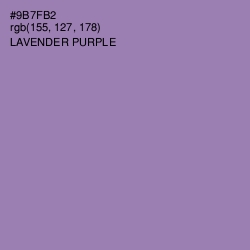 #9B7FB2 - Lavender Purple Color Image